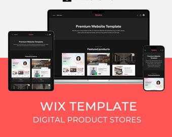 Wix Studio Template for Digital Products | Online Store | Tempa by Bithemer