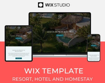 Wix Studio Template for Hotel & Resort | Luxury Homestay Website | Lesita by Bithemer