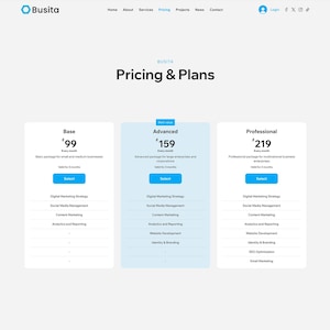 Wix Studio Template for Corporate & Business | Saas Website | Busita by ...