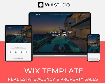 Wix Studio Template for Real Estate | Property Sales Website | Luvali by Bithemer