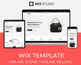 Wix Studio Template for Fashion & Accessories | Online Bags Store | Baga by Bithemer