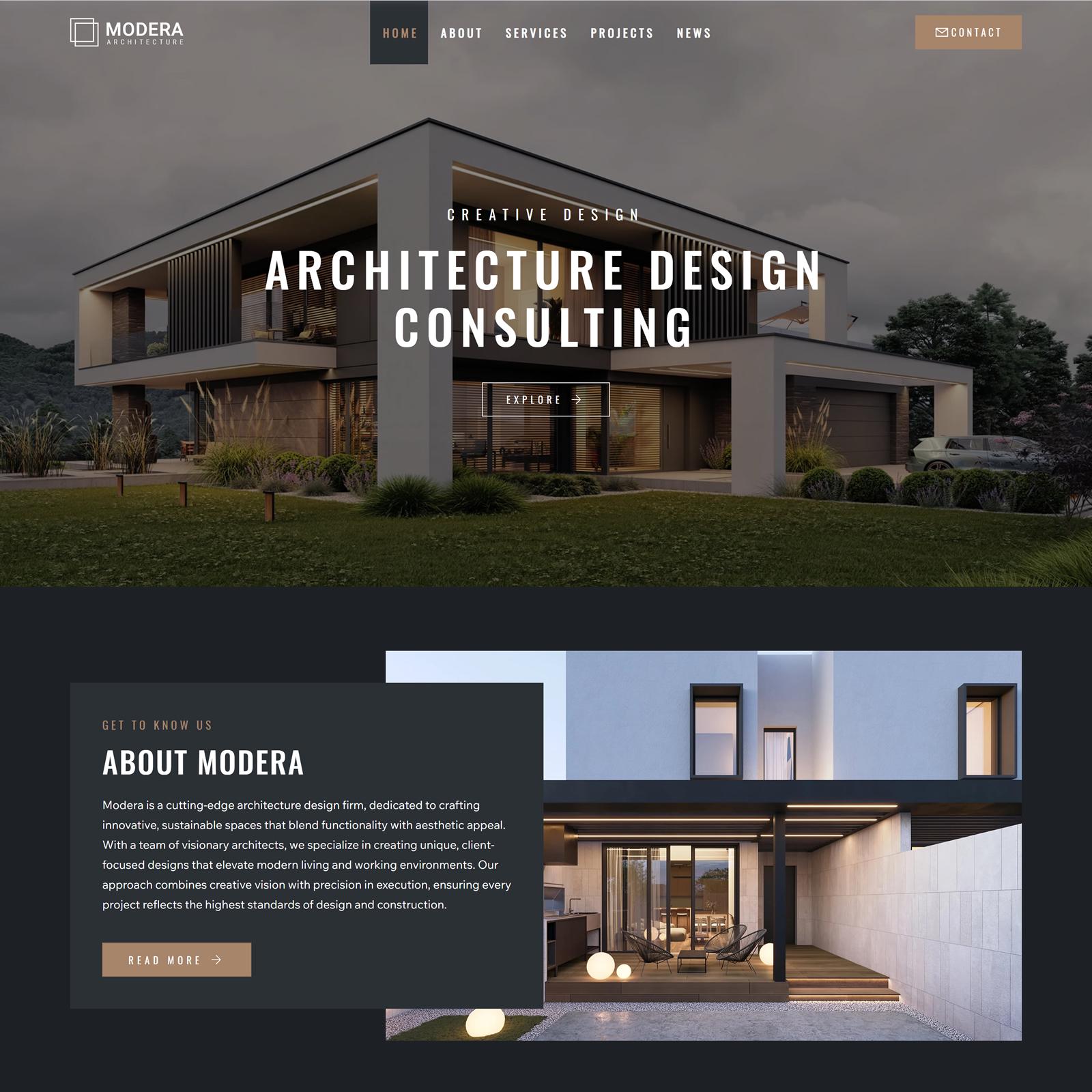 Wix Template for Interior, Architecture Design and Construction ...