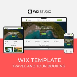 Wix template for travel agency, tour booking, travel guide blog website | modern design, Trava web template, built on Wix Studio by Bithemer