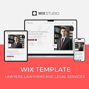 Wix Template for Lawyers/Attorneys, Law firm, Legal Services | Modern Web Design | Atona Website by Bithemer on Wix Studio