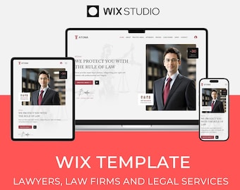 Modèle Wix pour avocats, cabinets d&#39;avocats, services juridiques | Conception Web moderne | Site Web Atona créé par Bithemer sur Wix Studio