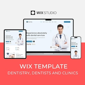 Wix Template for Dental Clinics, Dentists, Doctors, Hospitals | Modern Web Design | Denita Website by Bithemer on Wix Studio