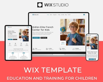 Wix Studio Template for Kids Education | Language School Website | Kidlani by Bithemer