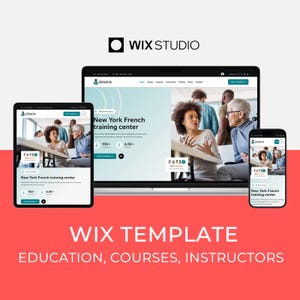 Wix-sjabloon voor onderwijs, training, cursussen en docenten | Modern webdesign, Educa-website van Bithemaer op Wix Studio