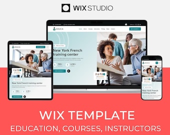 Wix Studio Template for Education & Training | Course Website | Educa by Bithemer