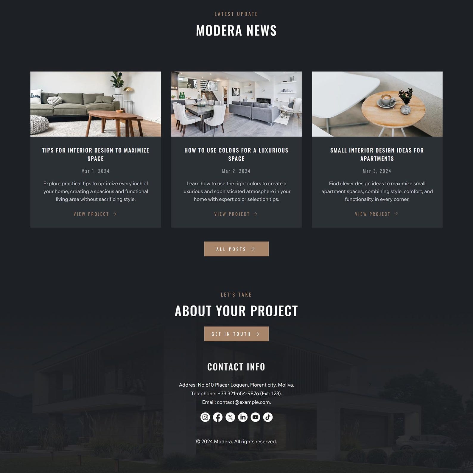 Wix Studio Template for Interior & Architecture | Luxury Website ...