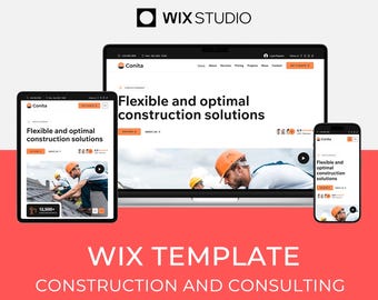 Wix Studio-sjabloon voor de bouw en industrie | Architectuurwebsite | Conita van Bithemaer