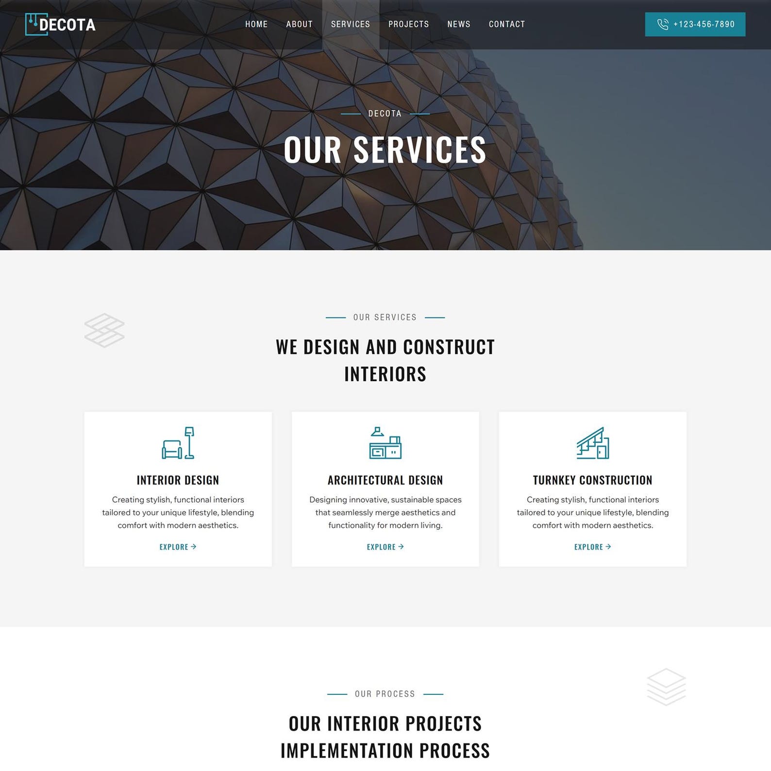 Wix Studio Template for Interior & Architecture | Design Website ...