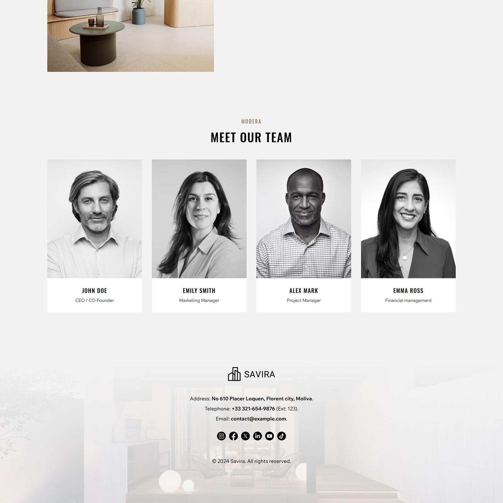Wix Template for Interior, Architecture, Furniturre, Construction ...
