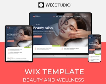 Wix Studio Template für Beauty und Spa | Kosmetik & Kosmetik Webseite | Belora von Bithemer