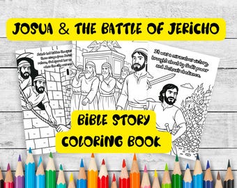 Joshua Bible Story Coloring Book: Old Testament Activity (Printable PDF)
