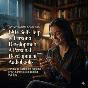 overview of 190 plus audiobooks collection featuring self improvement, motivation, mindset, and success topics in MP3 format for instant digital access.
self help audiobook
audiobook bundle
personal growth mp3
mindset audiobook
success audiobook
self improvement
mp3 audiobook
audio learning
productivity audio
confidence audio
wealth mindset
digital download
personal development audiobook bundle MP3 with mindset, confidence, and productivity topics displayed with books and headphones