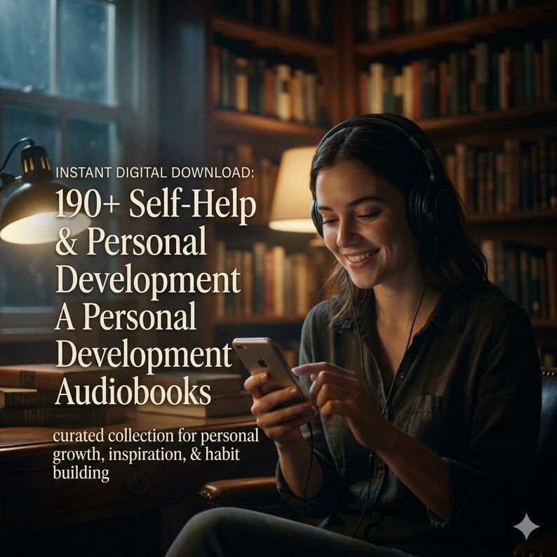 overview of 190 plus audiobooks collection featuring self improvement, motivation, mindset, and success topics in MP3 format for instant digital access.
self help audiobook
audiobook bundle
personal growth mp3
mindset audiobook
success audiobook
self improvement
mp3 audiobook
audio learning
productivity audio
confidence audio
wealth mindset
digital download
personal development audiobook bundle MP3 with mindset, confidence, and productivity topics displayed with books and headphones