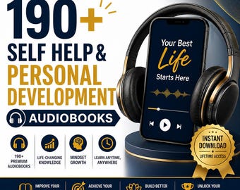 Mais de 190 audiolivros de autoajuda e desenvolvimento pessoal (download digital em MP3)
