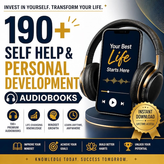 190+ Self Help Personal Development Audiobooks (MP3 Digital Download)