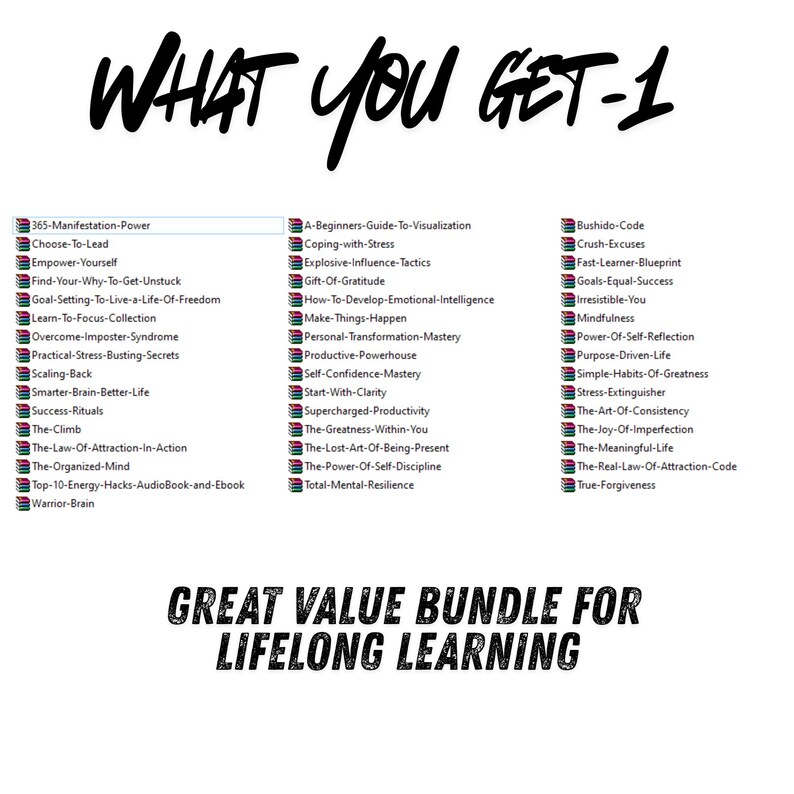 personal development audiobook bundle highlighting mindset, success habits, confidence, and productivity improvement through audio learning
motivational audiobook bundle digital download with mindset and success topics, designed for personal growth and productivity
wealth mindset
self improvement
life coaching audio
discipline audio
growth mindset
self help mp3 bundle
personal growth audio
success mindset mp3