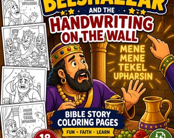 Belsassar och handskriften på väggen målarbilder PDF