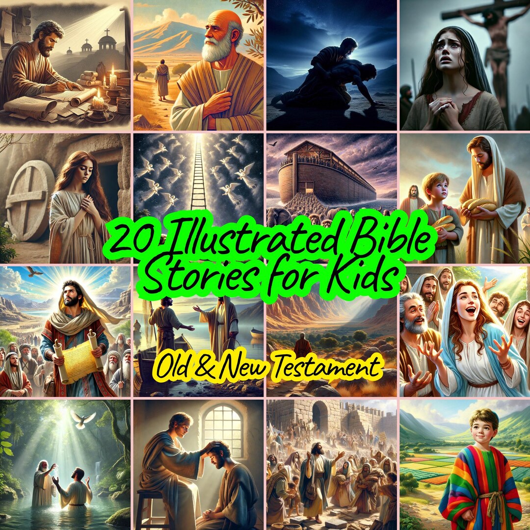 Illustrated Bible Stories Ebook for Kids – Old & New Testament (digital