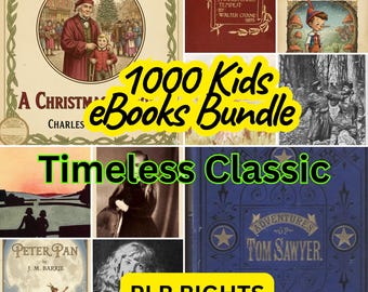 Mais de 1000 histórias clássicas infantis em formato de e-book | Direitos PLR e MRR (Download Digital)