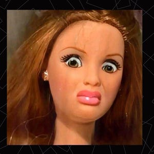 Viral Disgusting Doll Meme PNG, Doll Face PNG, OMG Surprise Face, Trendy Facial Expression Graphic Digital, Trending Meme Face Graphic