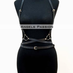 Harness woman outfit, Chest harness for women, Top harness belt, Harness lingeries, Fullbody harness, Waist belt, Harness bodysuit
