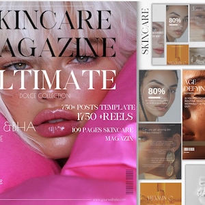 Esthetician Instagram Template, Skincare Instagram Reels, Dermatology  Post,Esthetician Magazine,Customizable Magazine for  Esthetician