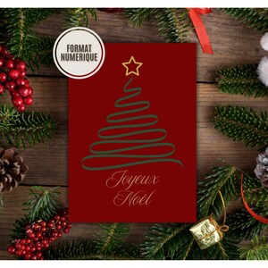 Cartes de voeux numériques "Joyeux Noël" ou "Merry Christmas"