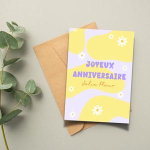 Carte Anniversaire Fleurie – Joyeux Anniversaire Jolie Fleur