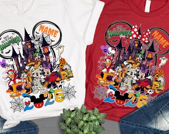 Custom Disney Halloween 2025 Shirt, Mickey's Not So Scary Halloween Party Shirt, Disneyland Halloween Tee, Disney Family Halloween Shirt