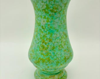 Vintage Wade Heath Flaxman Green Ceramic Tall Vase Art Deco England 314