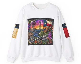 Texas Pride Crewneck Sweatshirt, Lone Star State Sweatshirt, Texas Liebhaber Geschenk, Südliche Vibes Pullover, Houston Dallas Austin Pullover, Alle