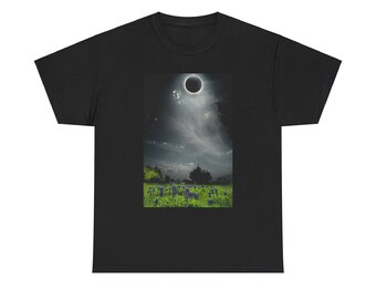 Koszulka z bawełny unisex Solar Eclipse, wygodna koszulka Solar Eclipse, idealna dla astronomów, koszulka unisex Eclipse 2024, wyjątkowy prezent Eclipse
