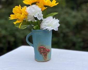 Keramik Pilz Vase
