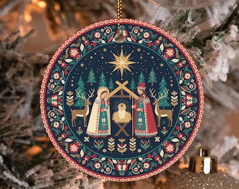Dress It up Buttons: Christmas Collection - Nativity - 3D Nativity Button for Decoration Haberdashery Sewing Album and Scrapbooking