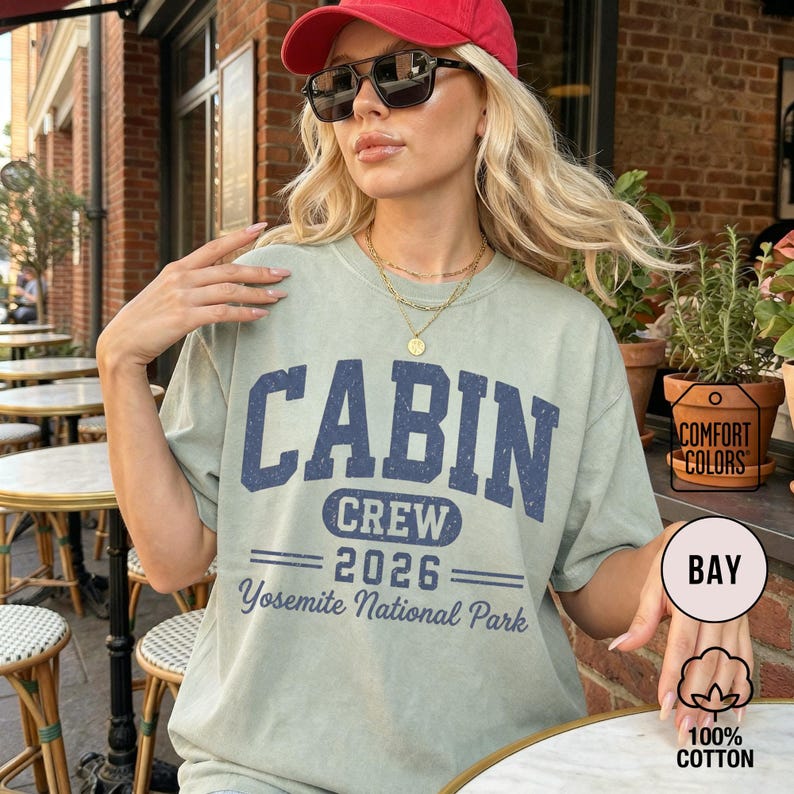 Custom Cabin Crew 2026 Shirts Family Vacation Matching Camping Trip Tees Woods House Weekend Travel Group Reunion Outfit Toddler Baby Youth image 3