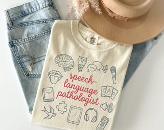 Speech Language Pathologist Shirt Comfort Colors, Funny SLP Therapist TShirt, Speech Therapy Appreciation Gift