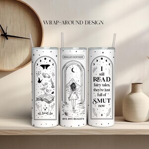 Kubek Smut Reader Tumbler Gift, Towar dla miłośnika ciemnych romansów, Towary moralnie szare, Romantasy Reader, Prezent dla dobrej dziewczyny, Kubek urodzinowy Spicy Reader