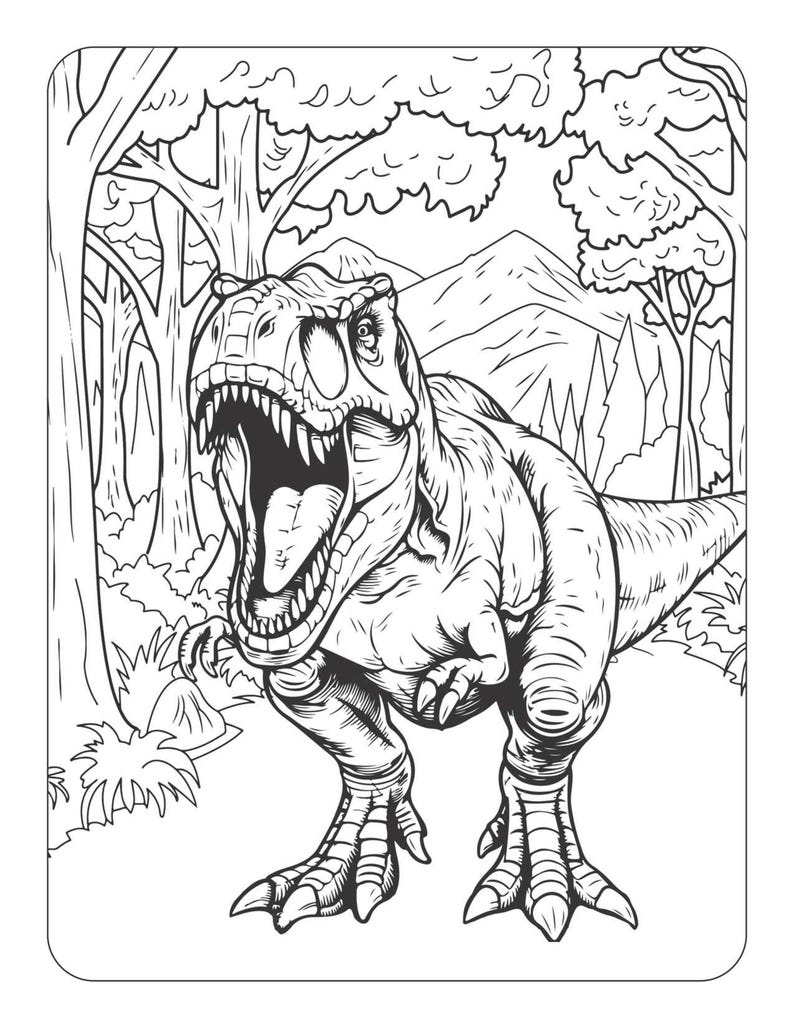 Dino Discoveries Activity Book, Coloring Pages, Science and Math - Etsy