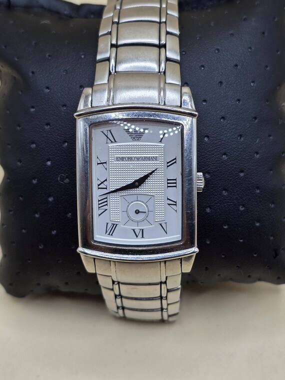 Emporio Armani Silver-Tone Stainless Steel Rectangular Watch Emporio Armani AR11664 Watch • EAN: 4064092324778  main image 2