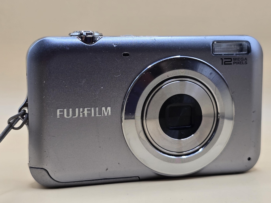 Fujifilm Finepix JV100 Silver Digital Camera & Battery - Etsy