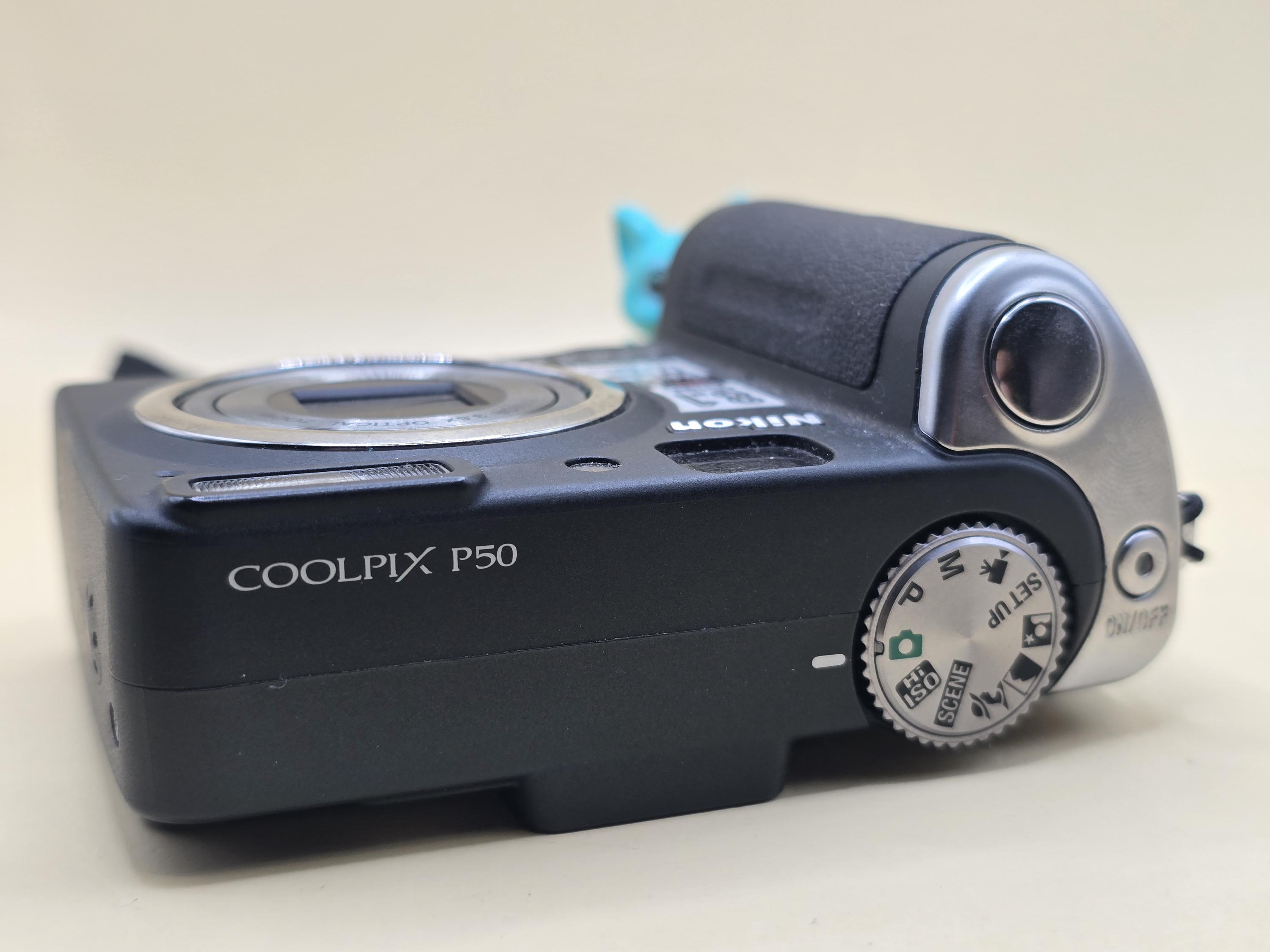 Nikon COOLPIX P50 Digital Camera Black 8.1MP 3.6x Zoom AA Battery 