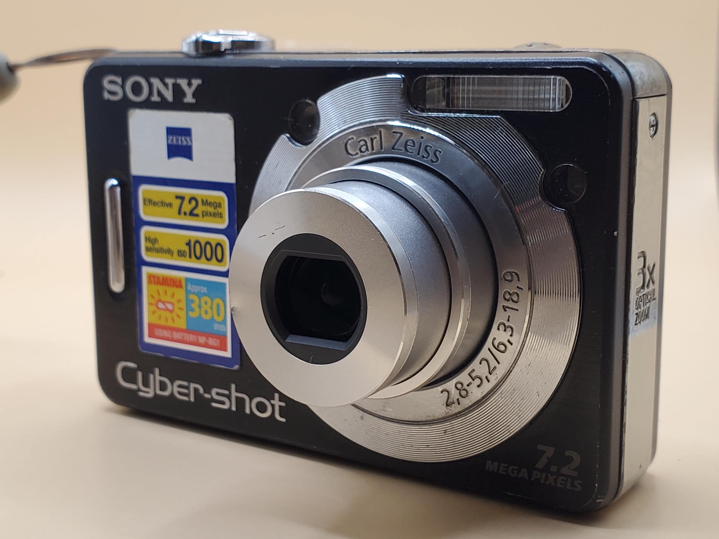Sony Cyber-shot DSC-W55 7.2MP 3x Optical Zoom Digital Camera Rare