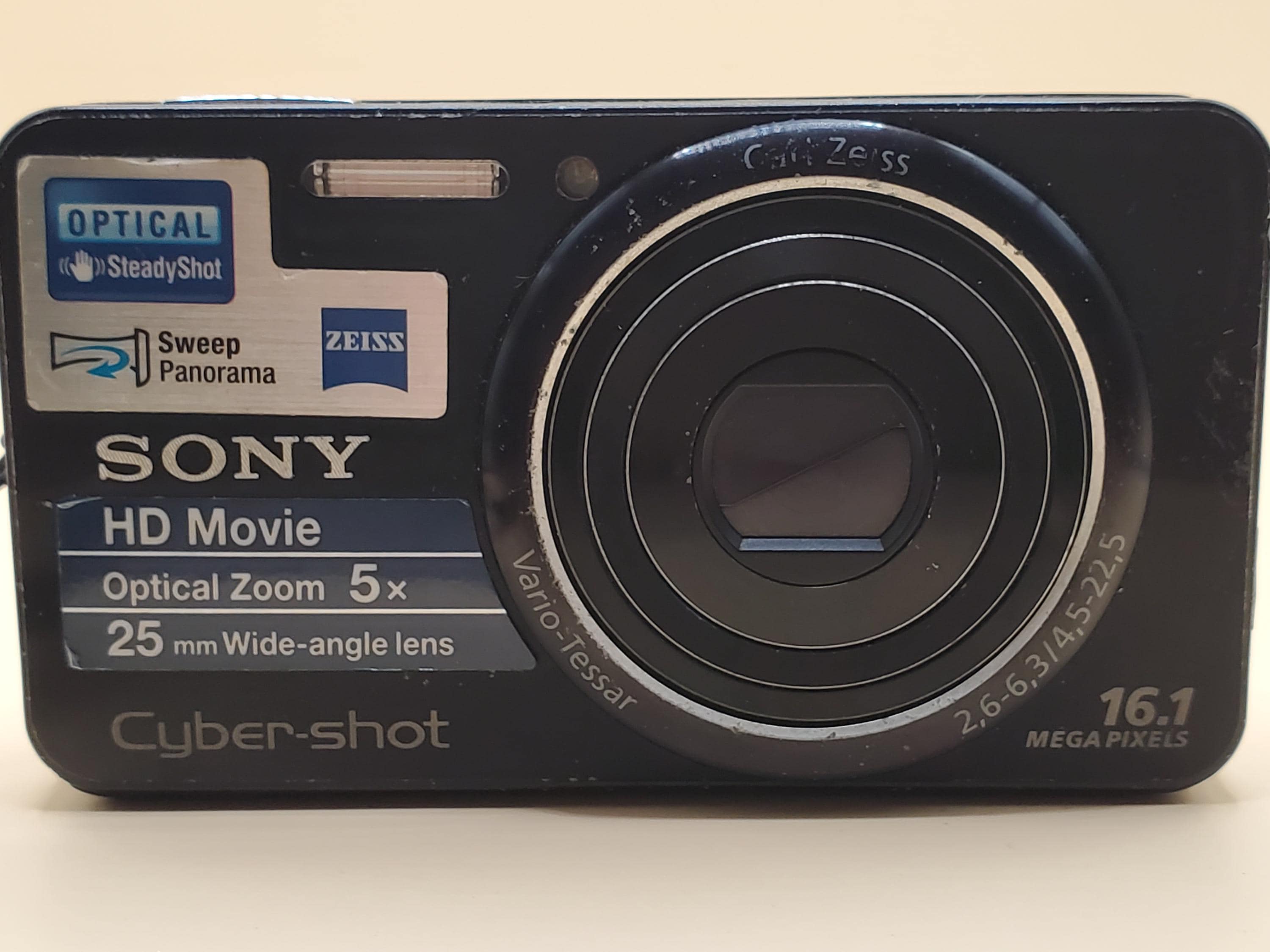 Sony Cyber-shot DSC-W570 Black 5x Zoom 16.1MP W/battery & Charger