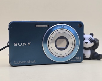 Fotocamera digitale Sony Cybershot DSC-W350 da 14,1 MP, colore blu, testata e perfettamente funzionante.