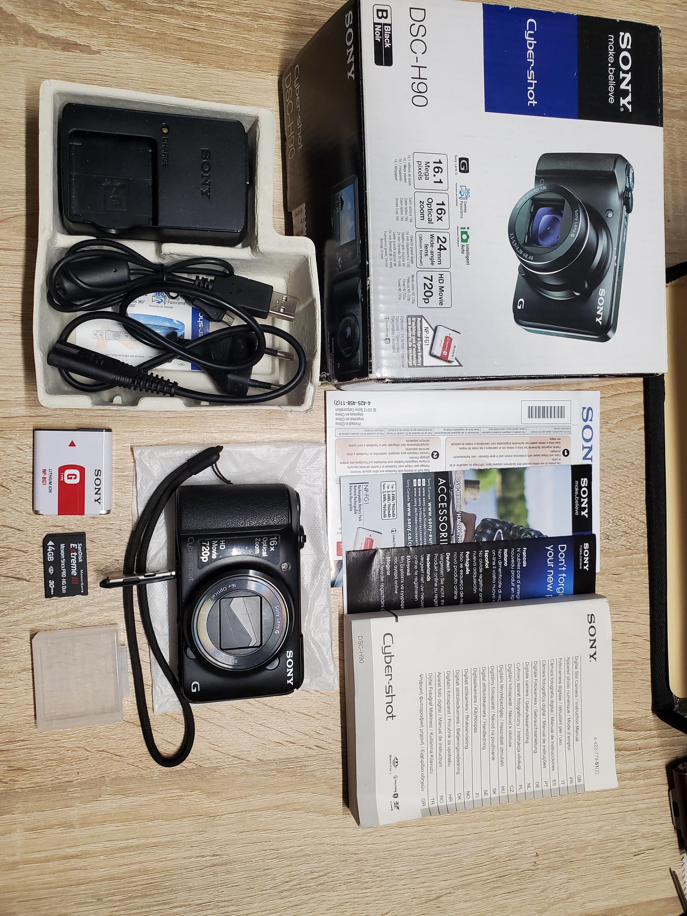 Buy Sony Cyber-shot DSC-H90 16.1MP 16x Optical Zoom Compact