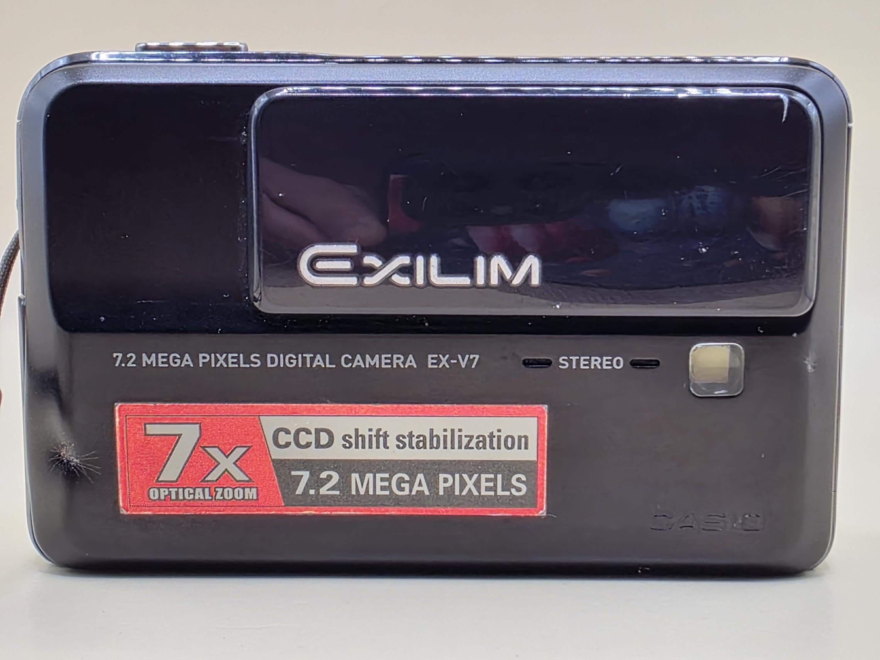 Casio Exilim EX-V7 Digital Camera 7.2MP 7x Zoom CCD Y2K Digicam 